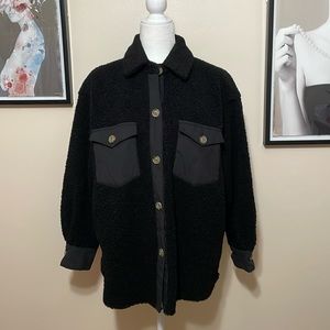 Altar’d State Button Up Sherpa Jacket